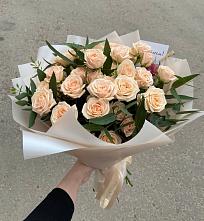 Букет Кремовые розы Латте в Табунах