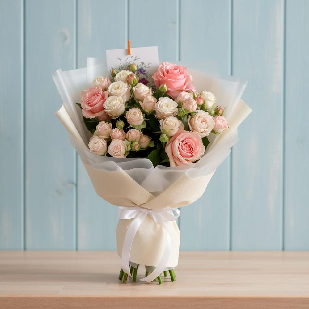 Букет цветов из: Розы в Табунах