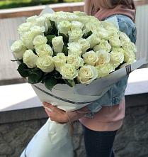 Букет 35 Белых роз #REPLACE_PRED# Табунах