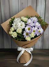 Букет цветов из:  Хризантемы и Розы в Табунах